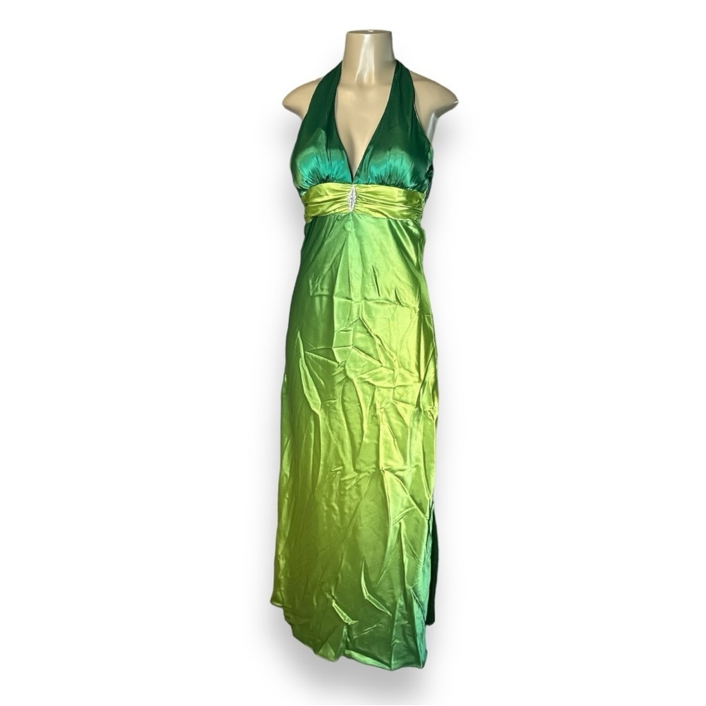 Green ombre gown
